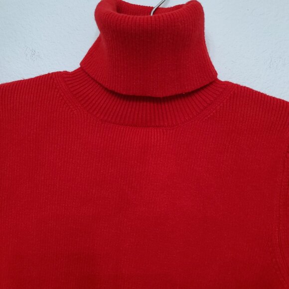 Tuckernuck Hyacinth House Red and Pink Colorblock Remi Turtleneck Size Small - Picture 4 of 13
